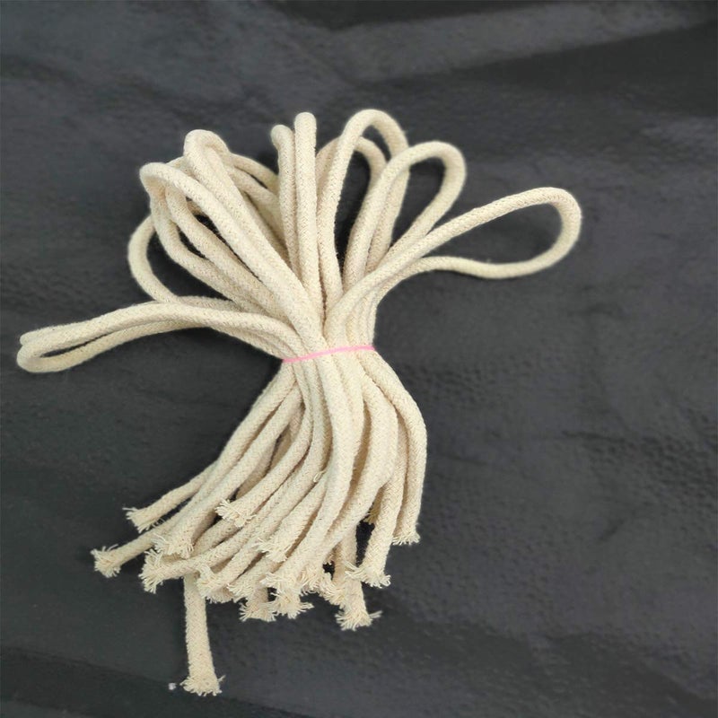 LGEGE Oil Lamp Wicks Burner, Round Cotton Kerosene Burner, Candle Lamp Burner Replacement 20 Pcs 1.34ftï¼ˆ41cm x 0.2"(5mm) - Image 5